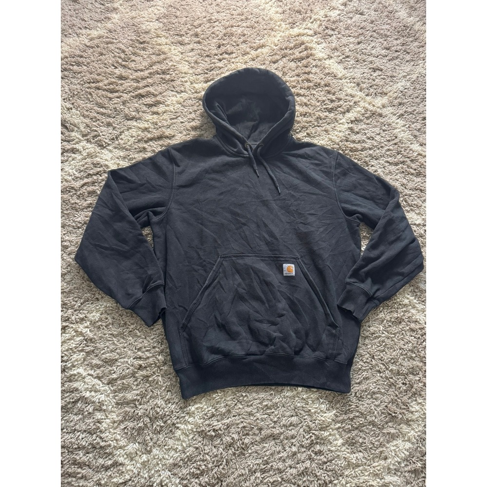 Carhartt Rain Defender Hoodie Mens Medium Black Original Fit Sweatshirt